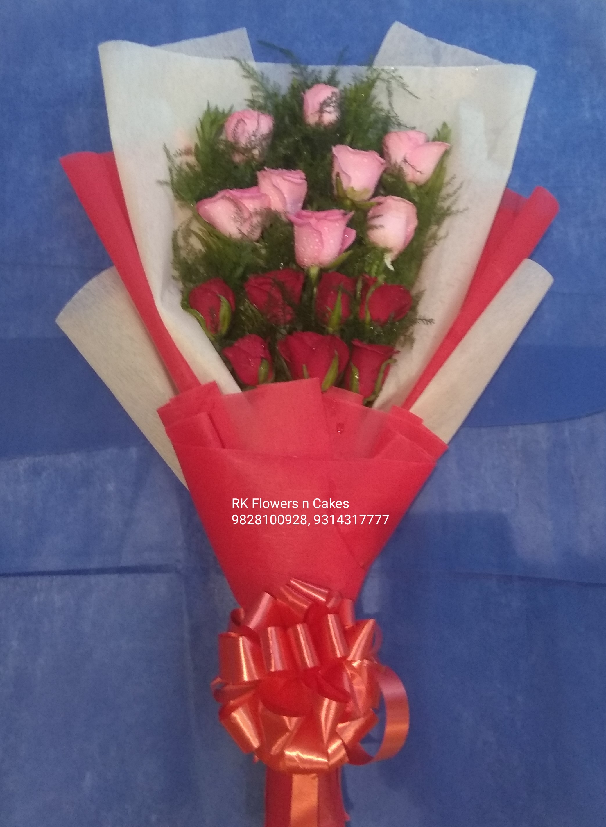 Red & Pink Roses Bunch